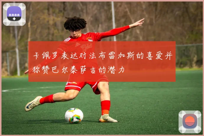 卡佩罗表达对法布雷加斯的喜爱并称赞巴尔泰萨吉的潜力